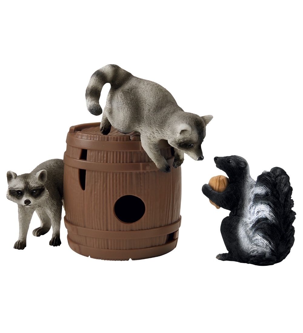 Schleich Wild Life - 17x14 cm - Fun Leg w. Raccoons 42532