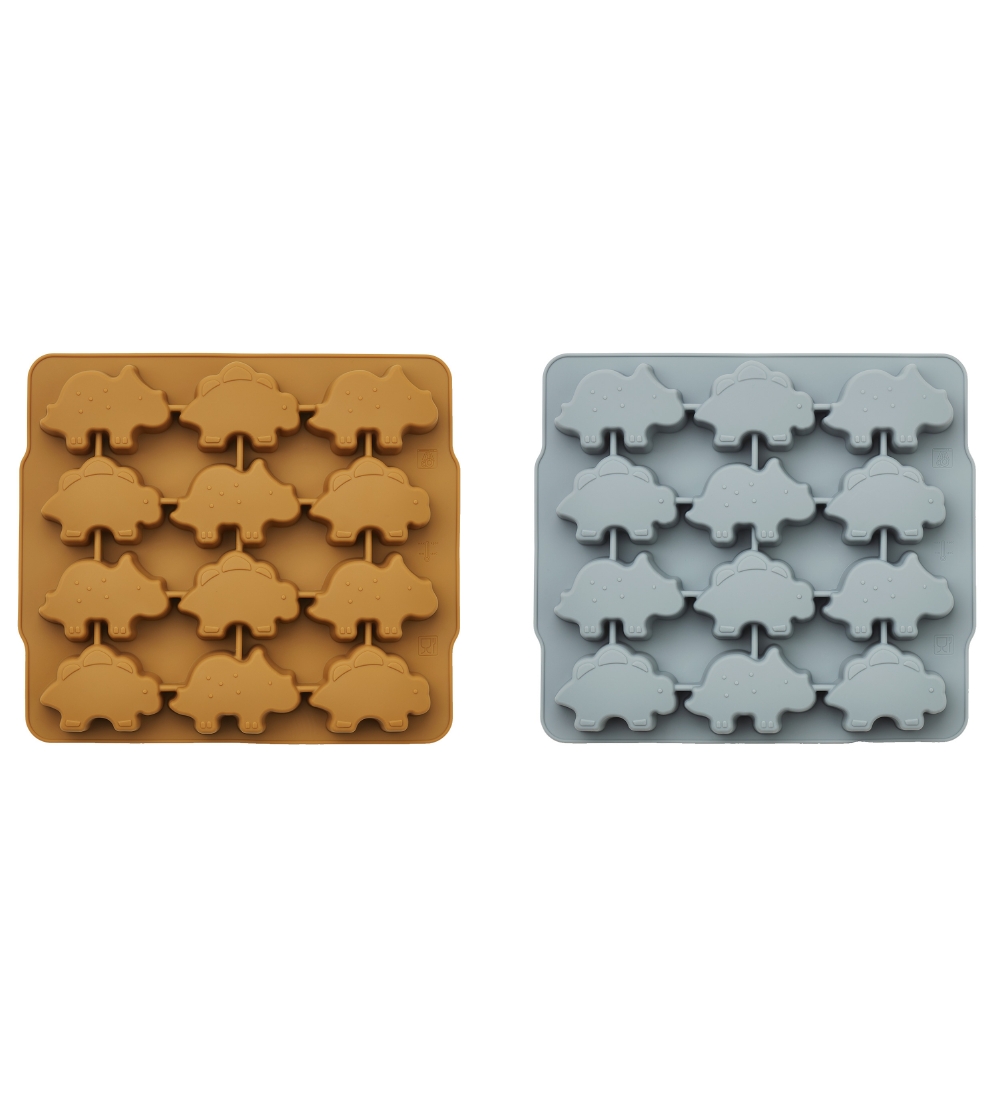 Liewood Ice Cube Tray - 2-Pack - Silicone - Sonny - Golden Cara