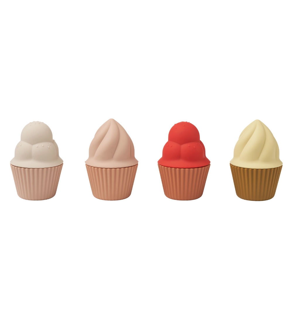 Liewood Cupcakes - 4-Pack - Kate - Silicone - Rose Multi Mix