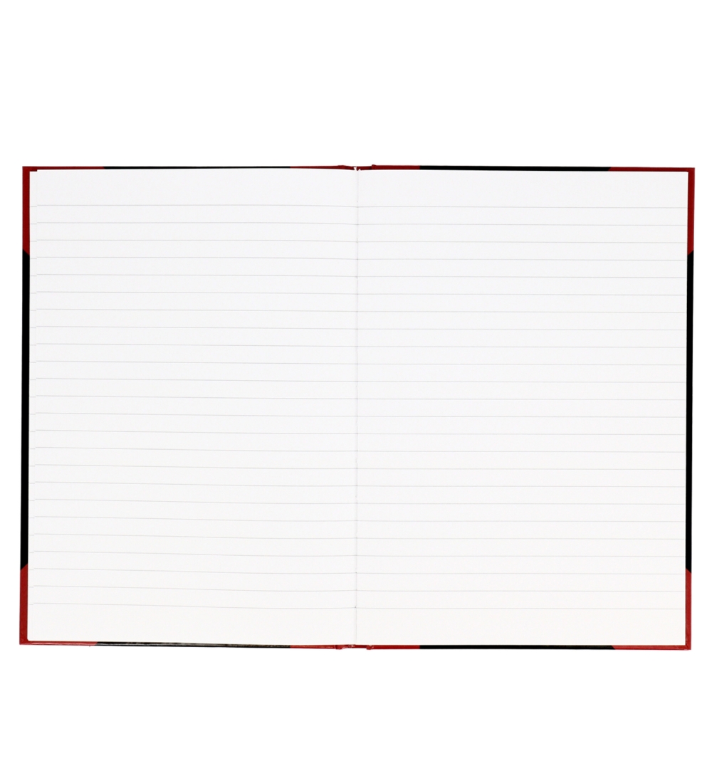 Bantex Notebook - Lined - B5 - Black/Red