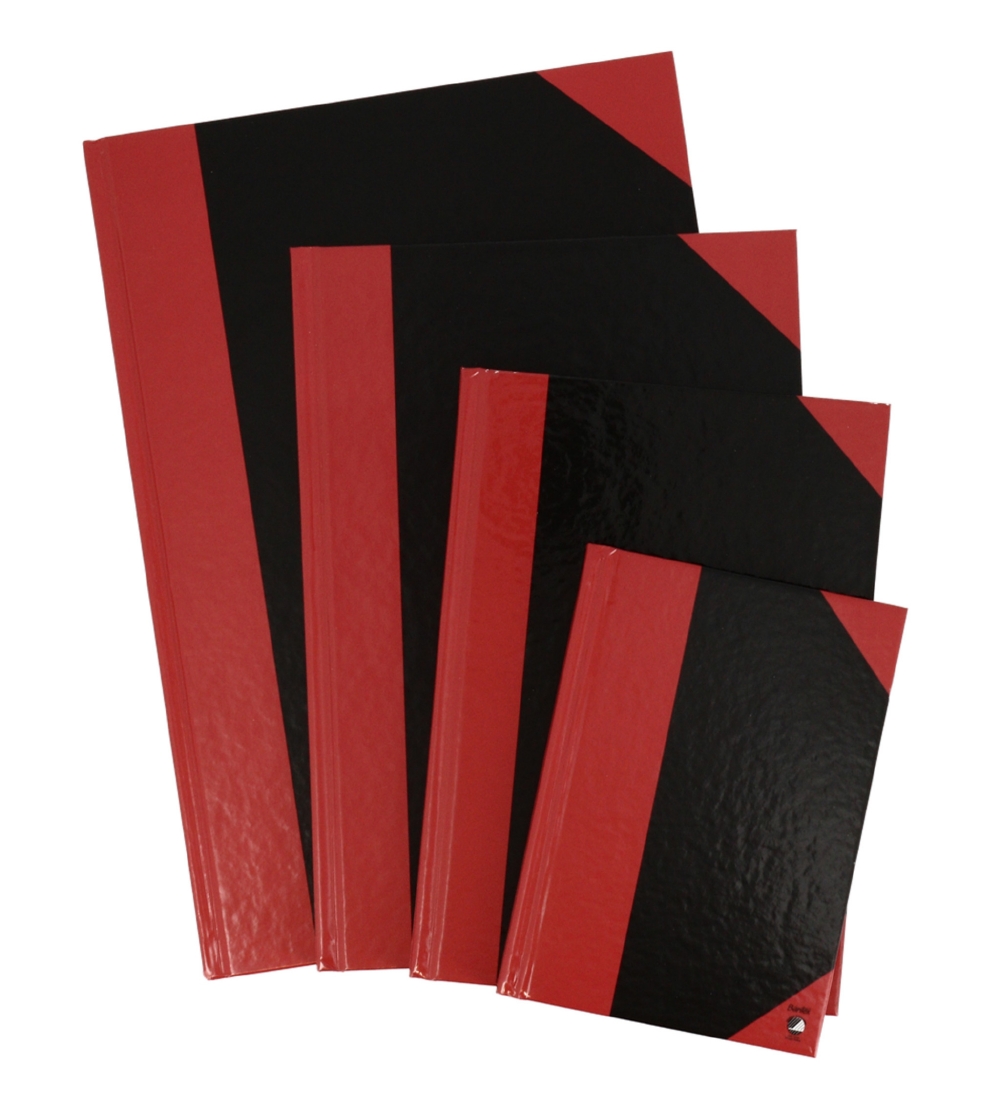 Bantex Notebook - Lined - B5 - Black/Red