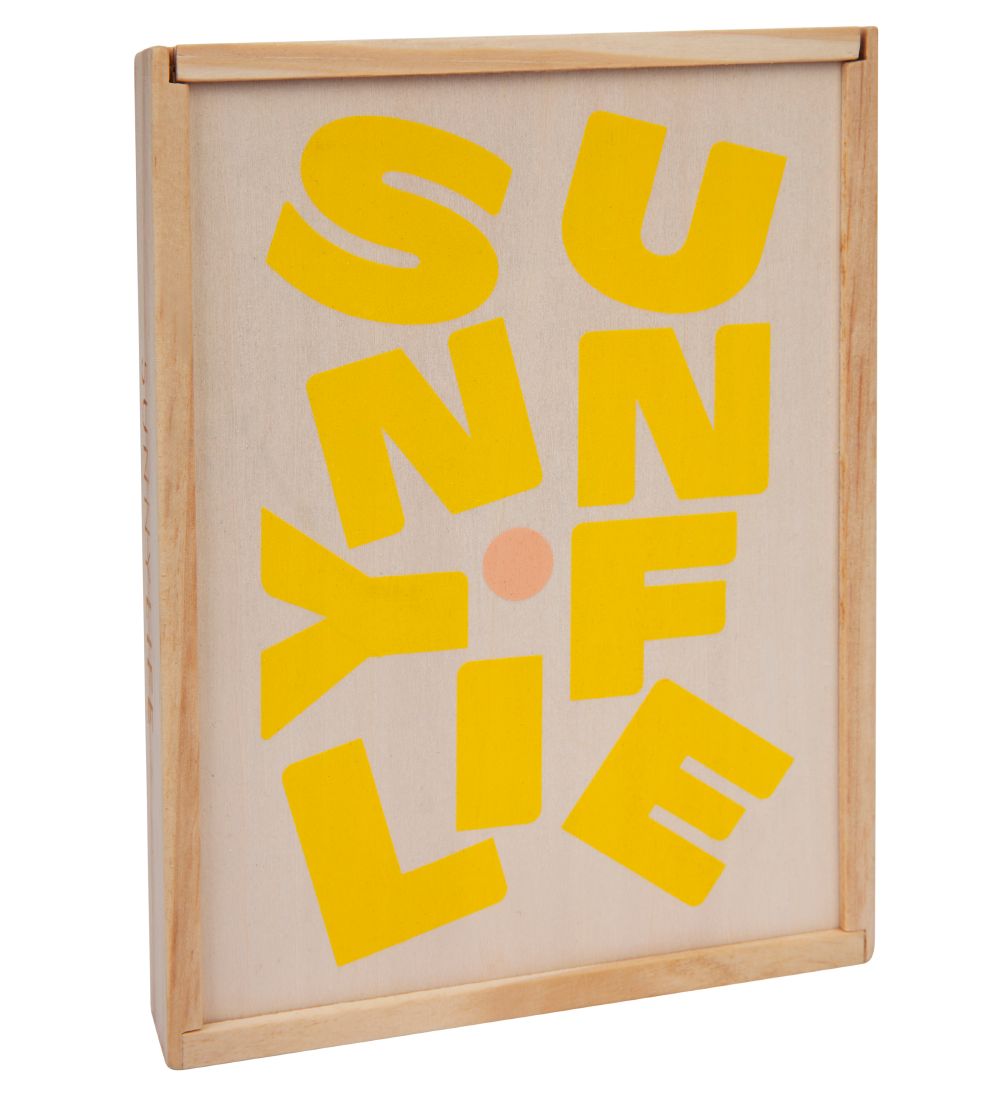 SunnyLife Rejsespil - 4 i ett - 19x14 cm - Tr