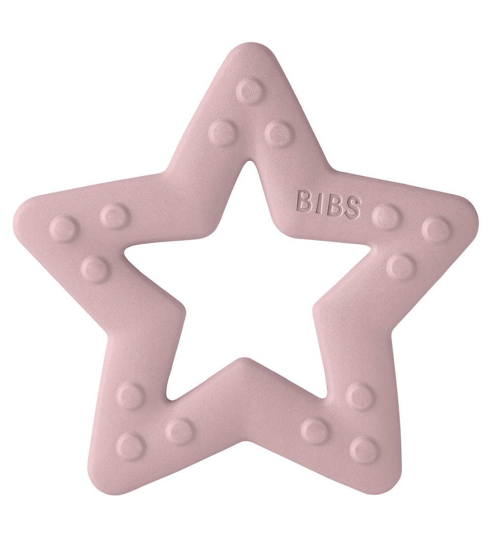 Bibs Bijtring - Ster - Roze Plum