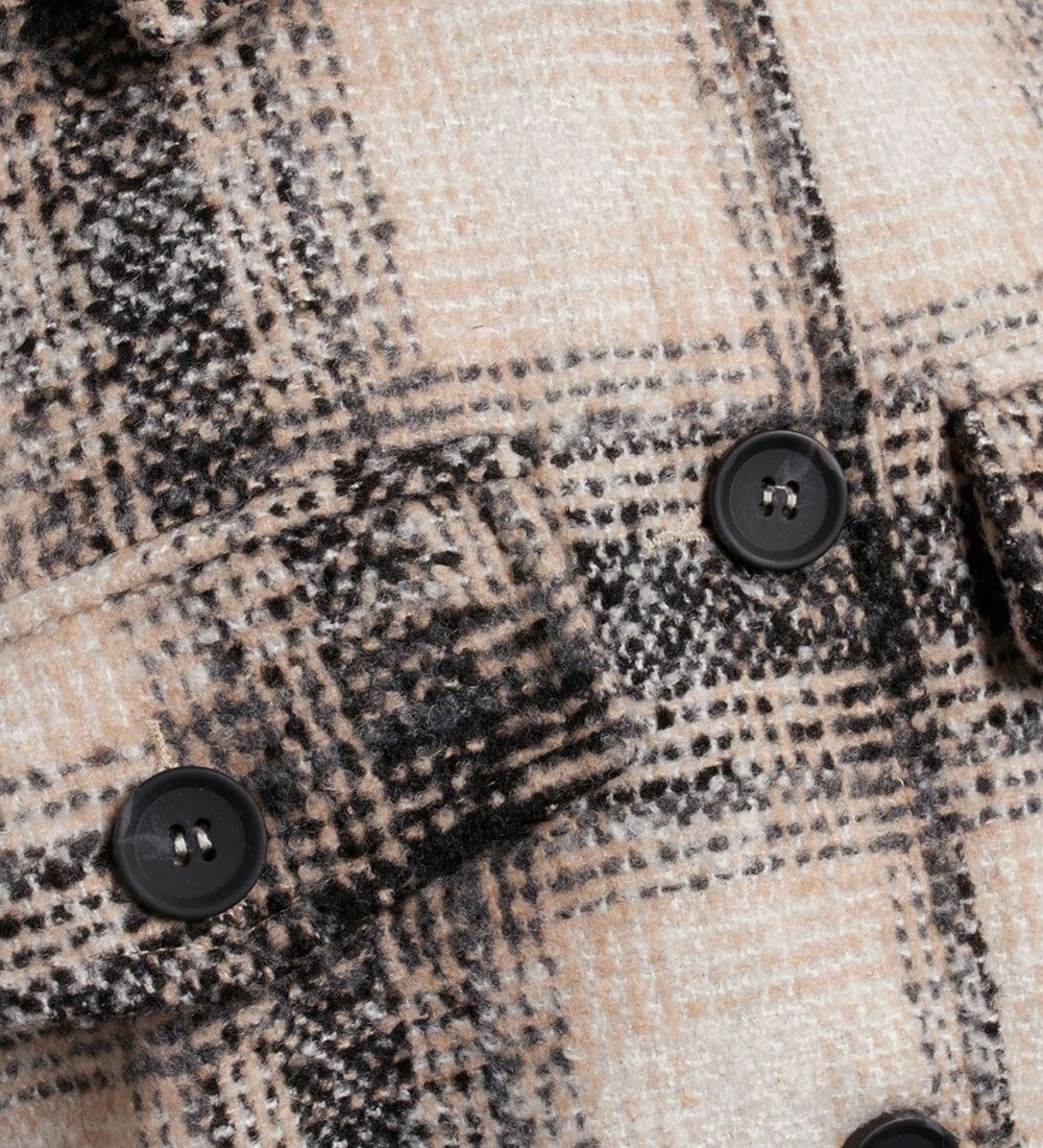 Grunt Jacket - Wool/Polyester - Gritt - Beige w. Checs