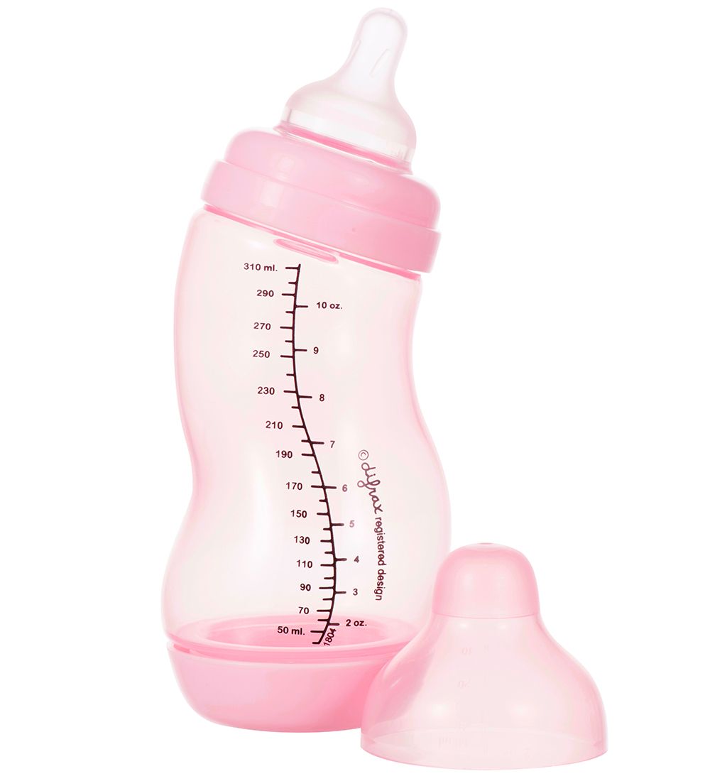 Difrax Feeding Bottle - 310 mL - Wide - Anti Colic - Pink