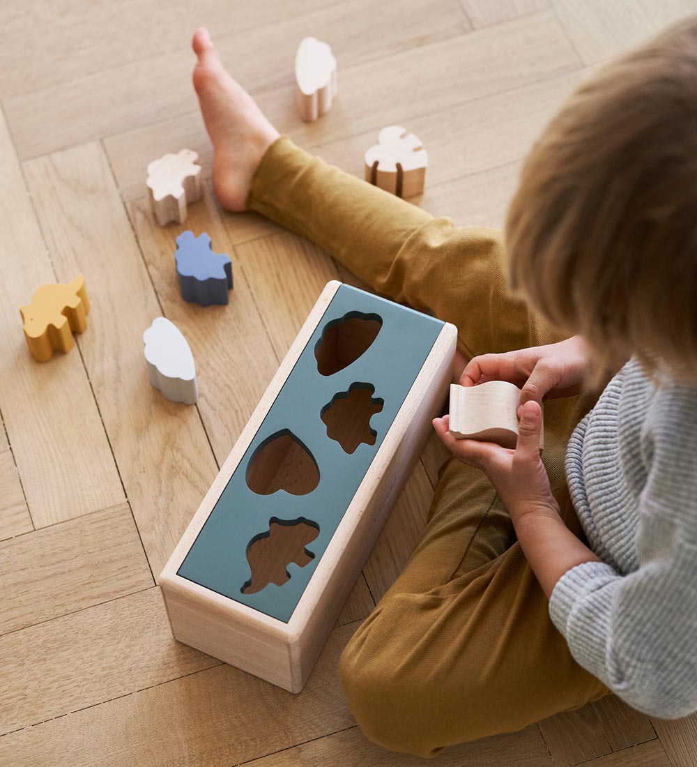 Liewood Shape Sorter - Midas - Whale Blue Multi Mix