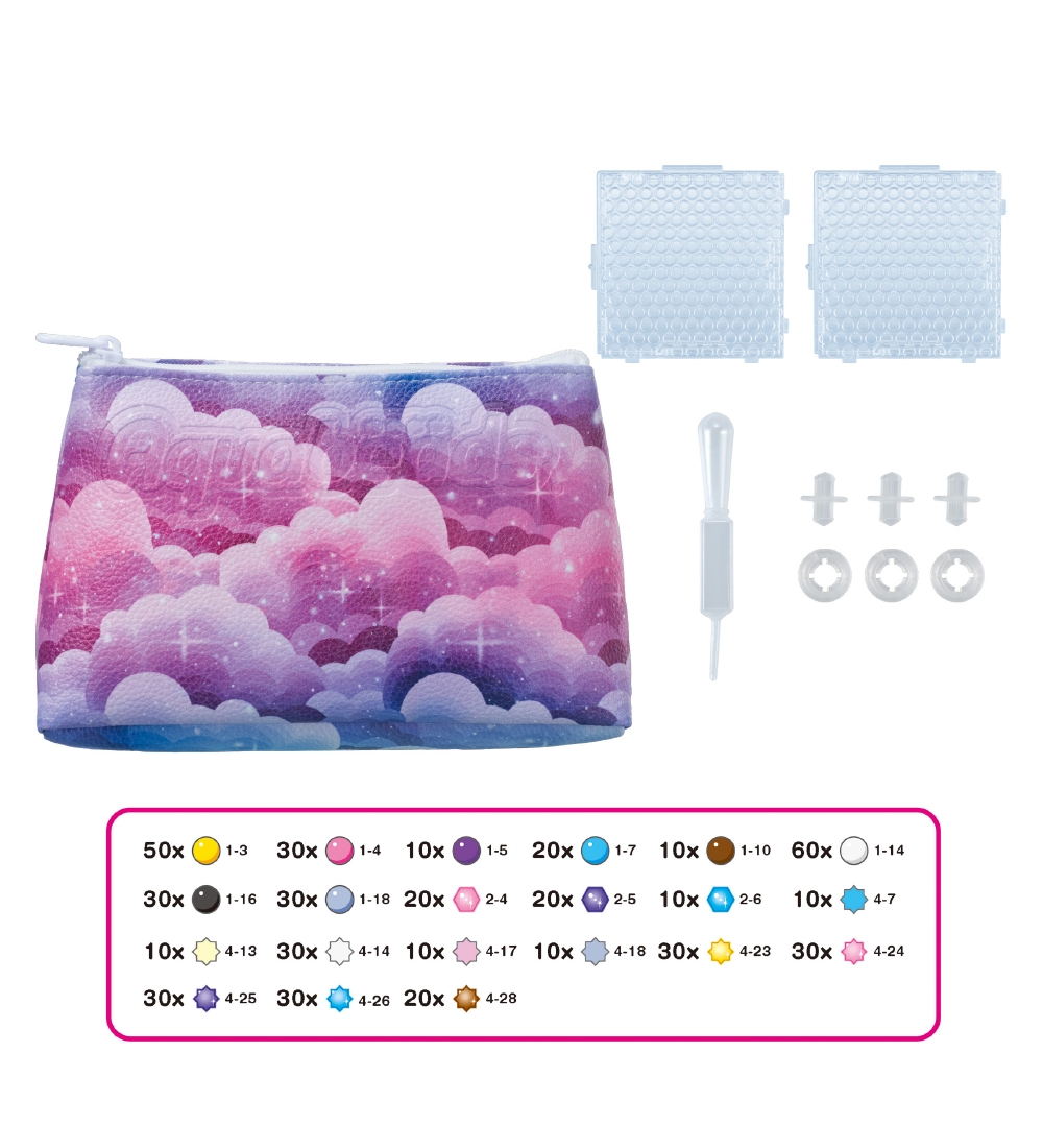 Aquabeads Bead Purse - Decoration - Unicorn - Purple/Pink