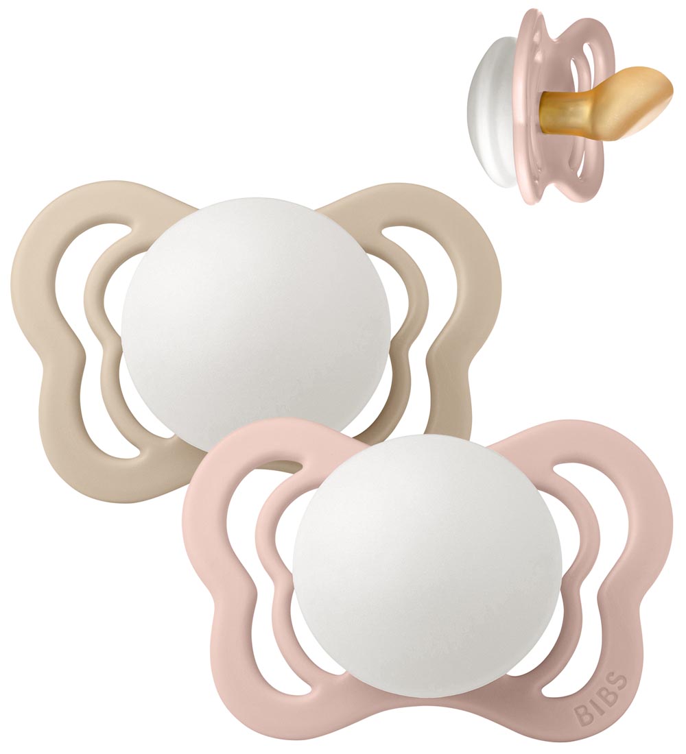 BIBS Couture Gloeiende spenen - Maat 1 - 2-pack - Anatomisch - B