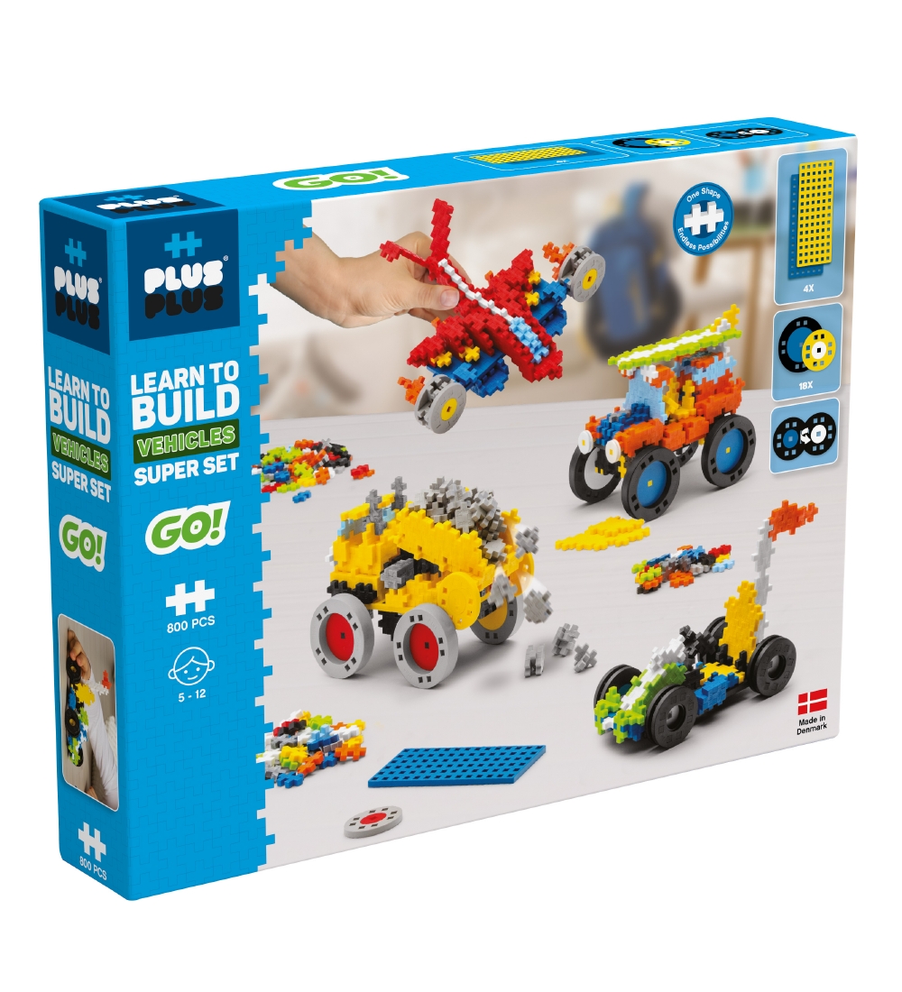 Plus-Plus Go - 800 pcs - Learn To Build Vehicles