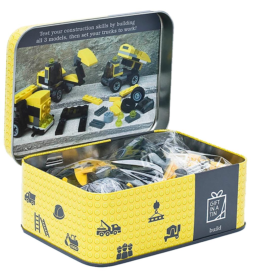 Gift In A Tin Construction Playset - Build - Triple Trucks