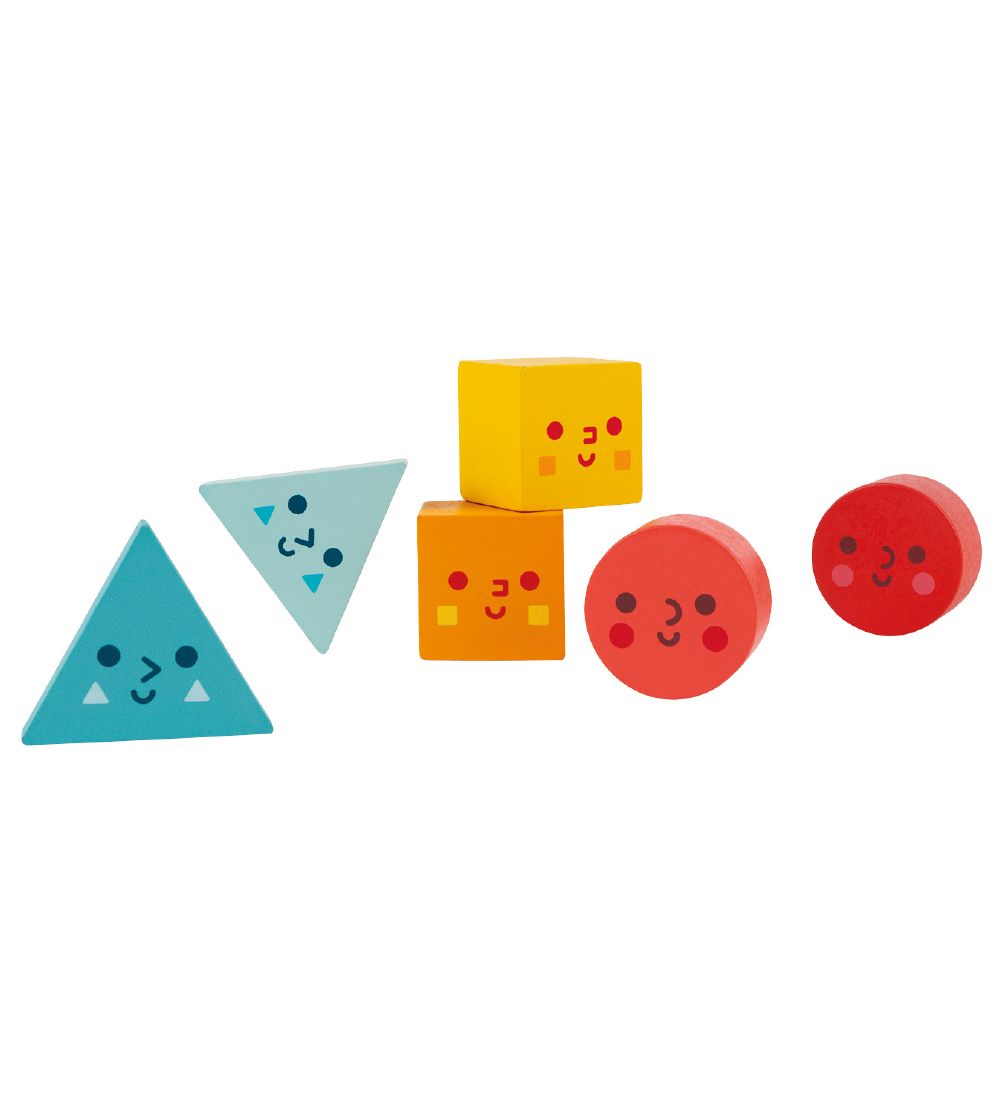 Janod Shape Sorter - Geometric Shapes - Wood