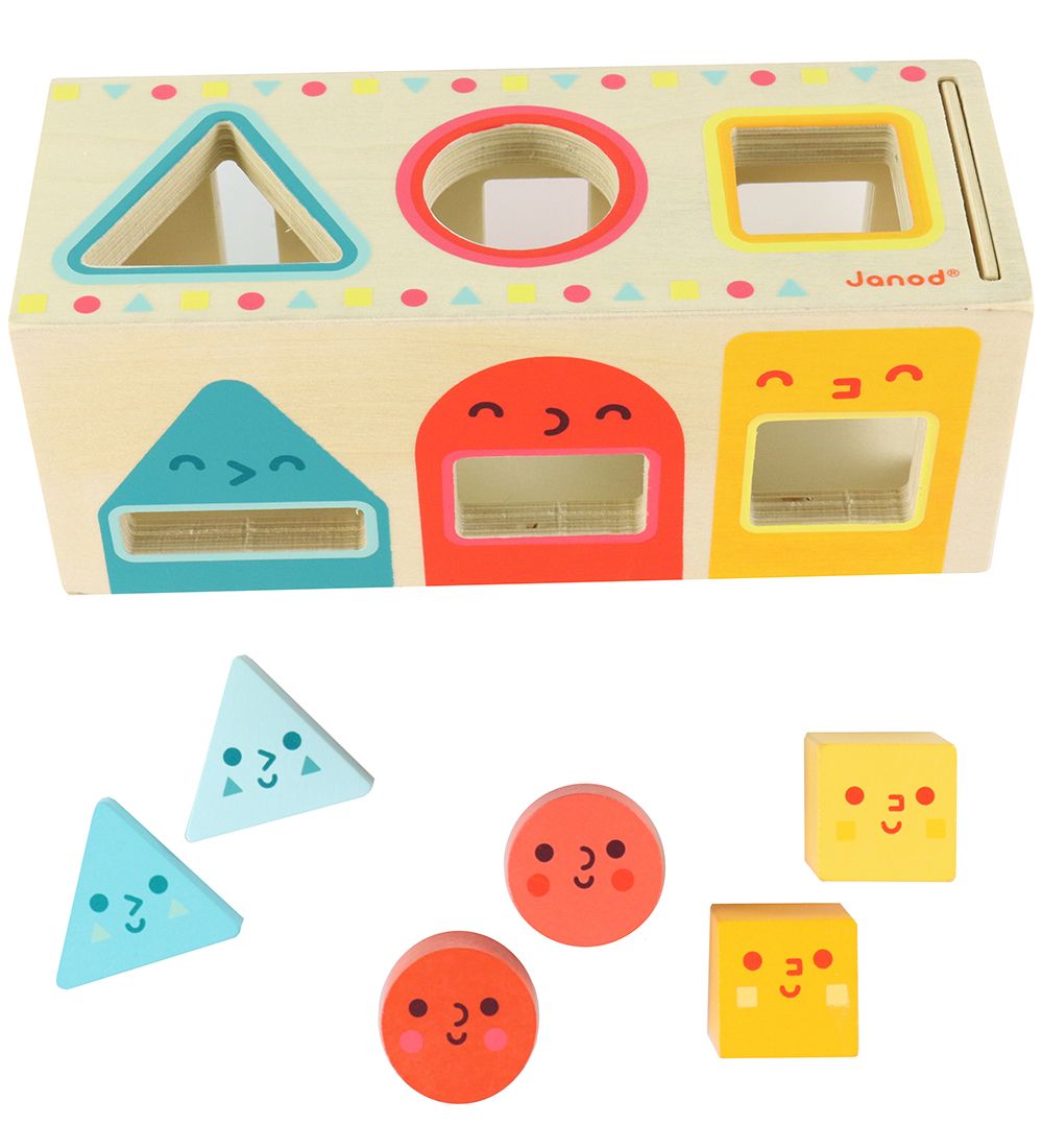 Janod Shape Sorter - Geometric Shapes - Wood