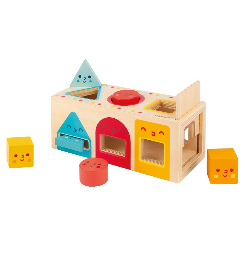 Janod Shape Sorter - Geometric Shapes - Wood