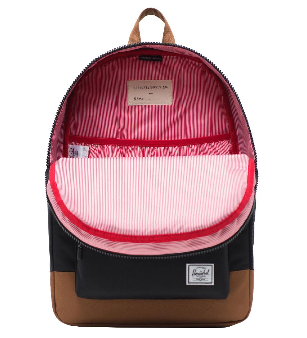 Herschel Backpack - Heritage Youth X-Large - Black/Saddle Brown