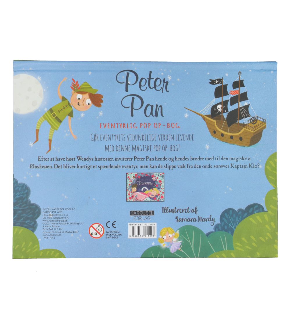 Karrusel Forlag Pop Up Bok - Peter Pan - Danska