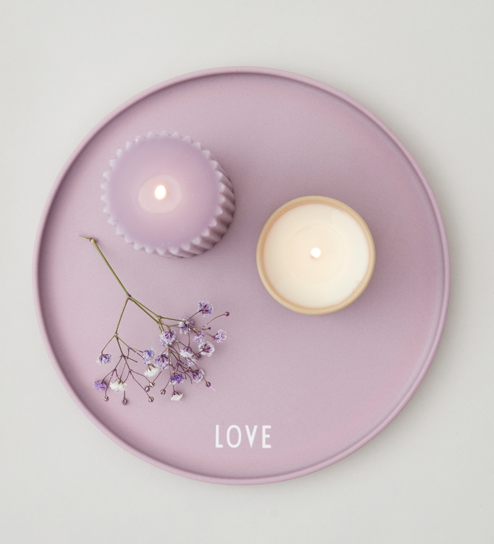 Design Letters Plate - Love - Favorite - Lavender