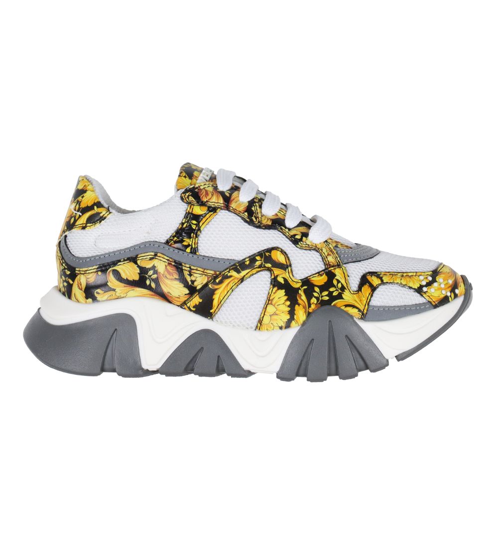 Versace Shoes - White w. Gold