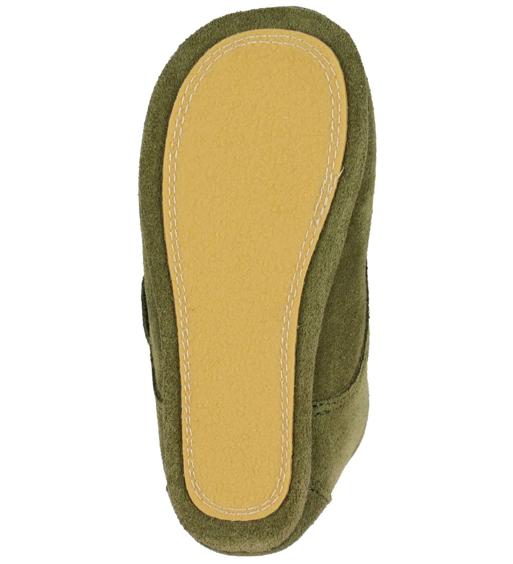 Above Copenhagen Soft Sole Leather Shoes - Green Suede