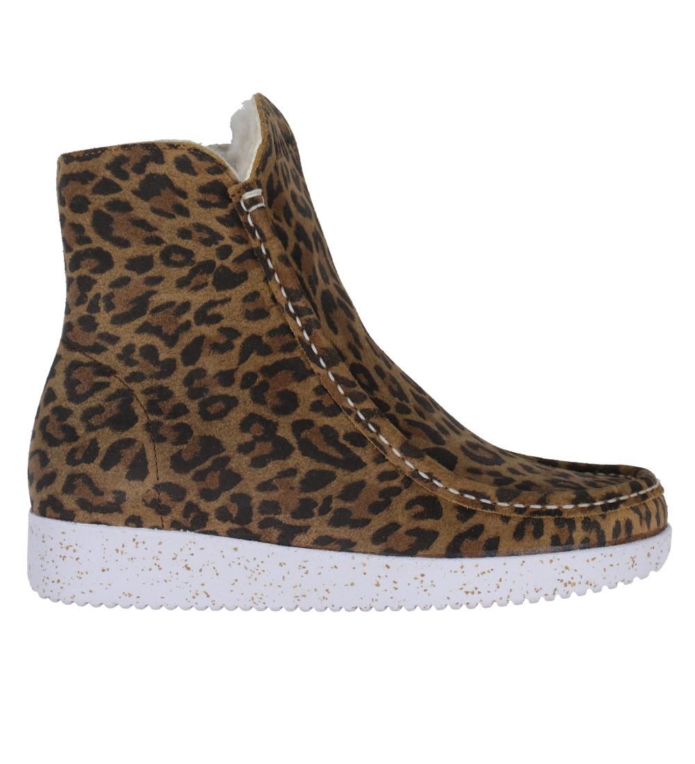 Nature Winter Boots w. For - Nanna - Leopard