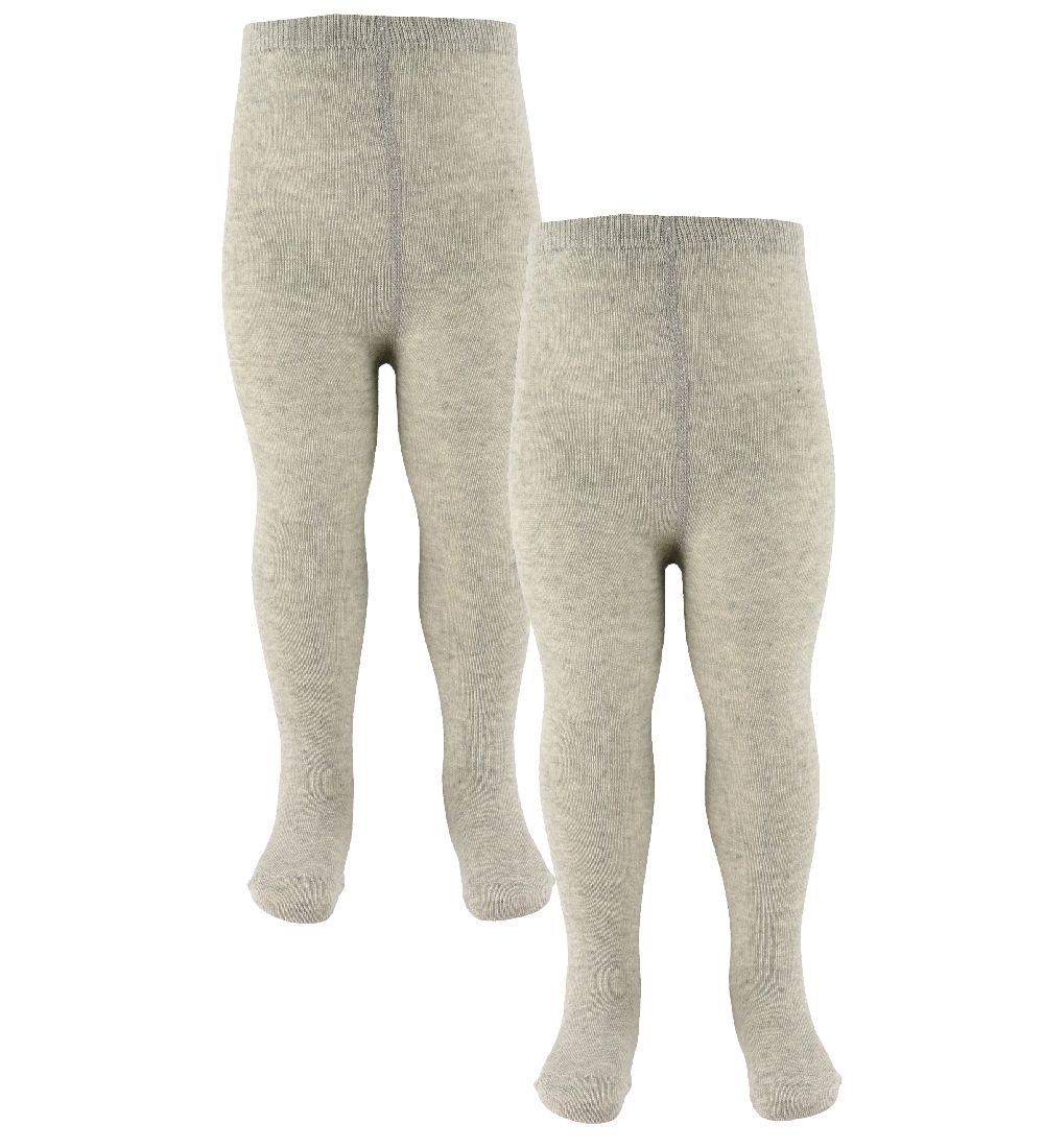Melton Tights - 2-Pack - Grey Melange