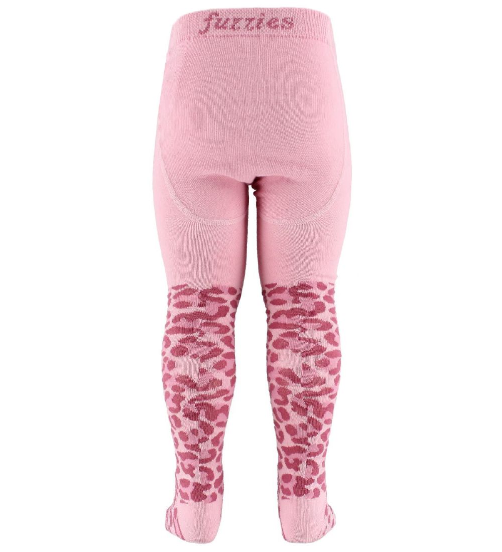 Fuzzies Tights - Pink Leopard Print