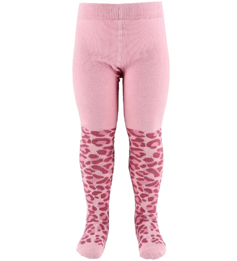 Fuzzies Tights - Pink Leopard Print