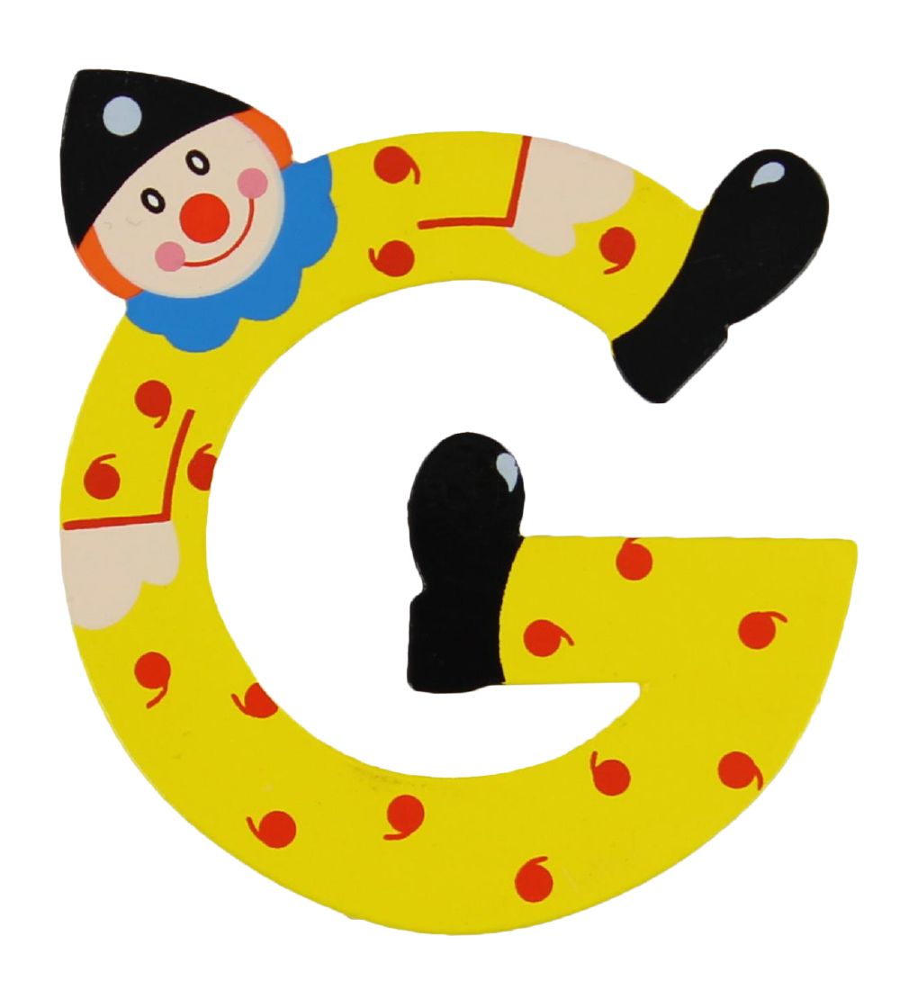 Clowns Lettre Petit Jour Paris - G - Jaune
