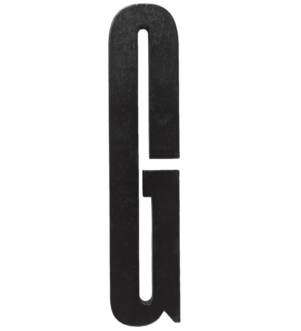 Design Letters Wooden Letter - G - Black