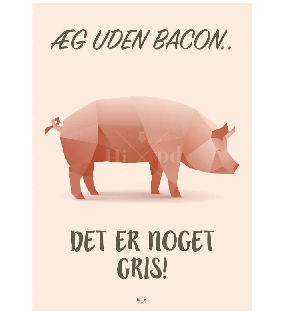 Hipd Poster - A4 - Pig Bacon