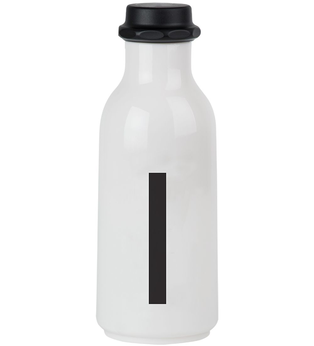 Design Letters Water Bottle - White w. I