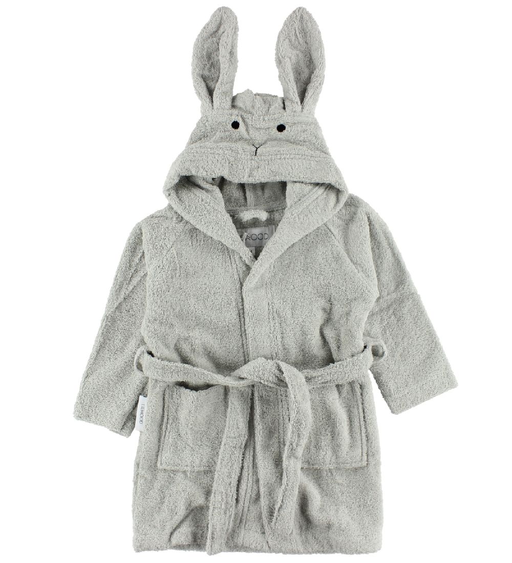 Liewood Bathrobe - Grey w. Rabbit