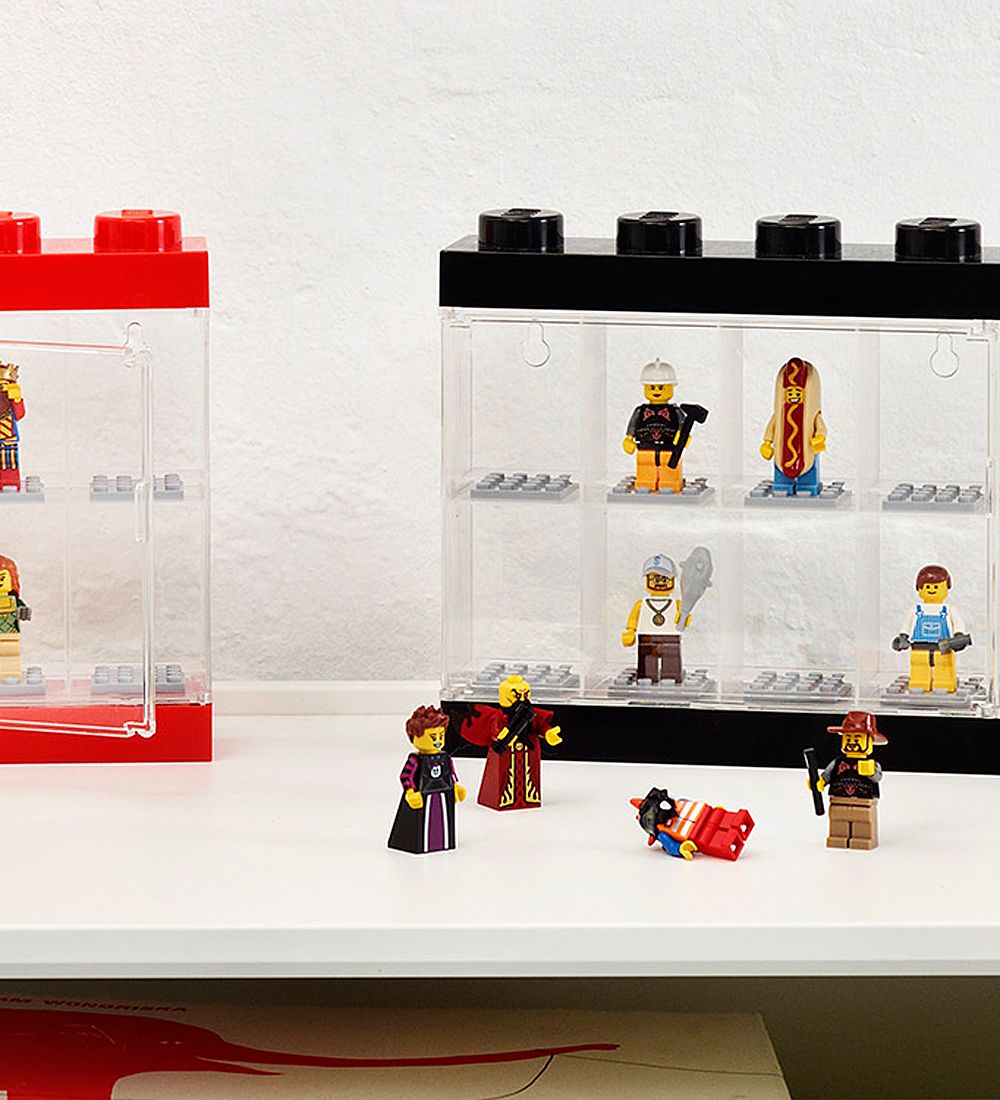 LEGO® Storage Minifigure Display - 8 Rum - 19 cm - Black