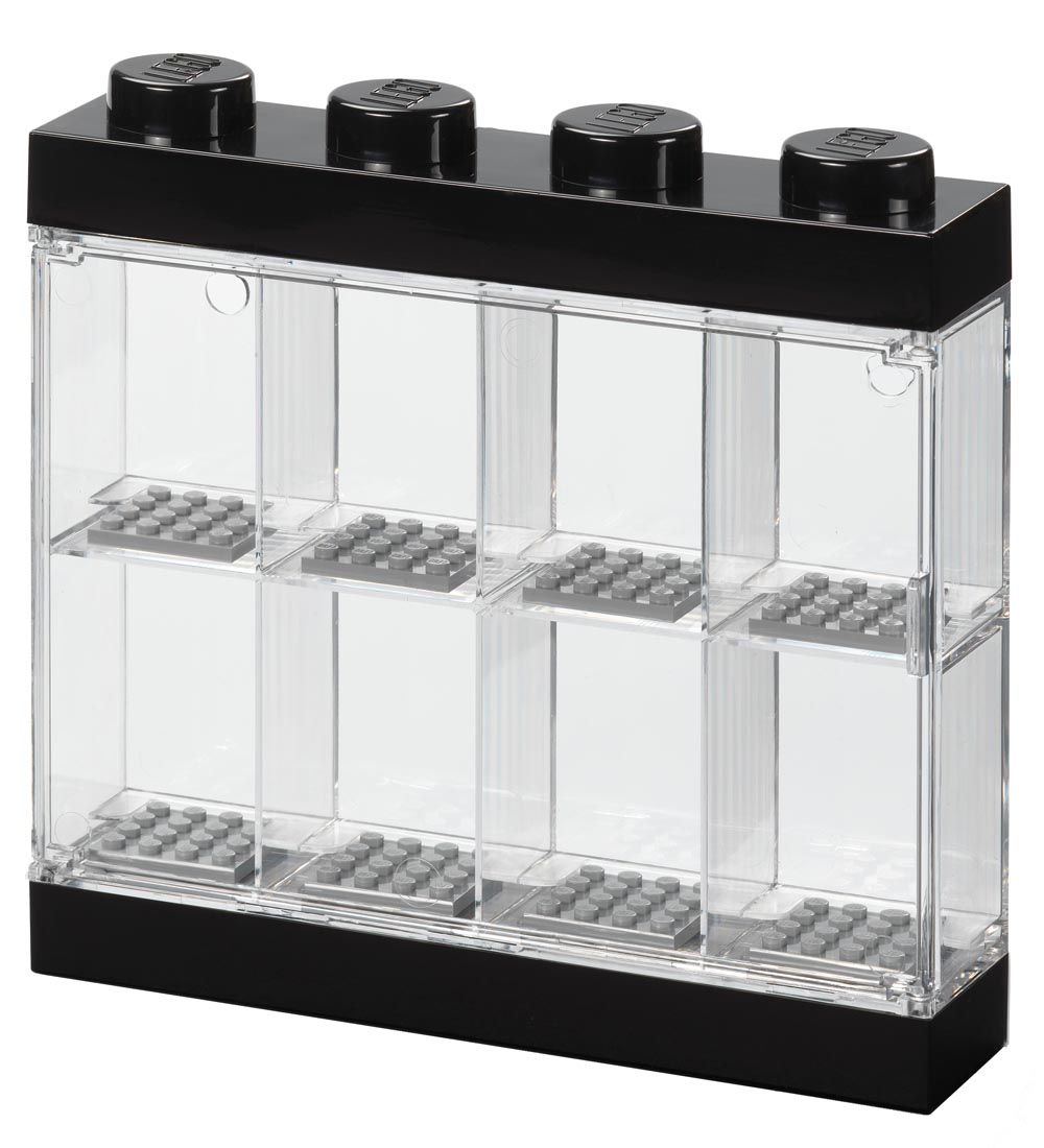 LEGO® Storage Minifigure Display - 8 Rum - 19 cm - Black
