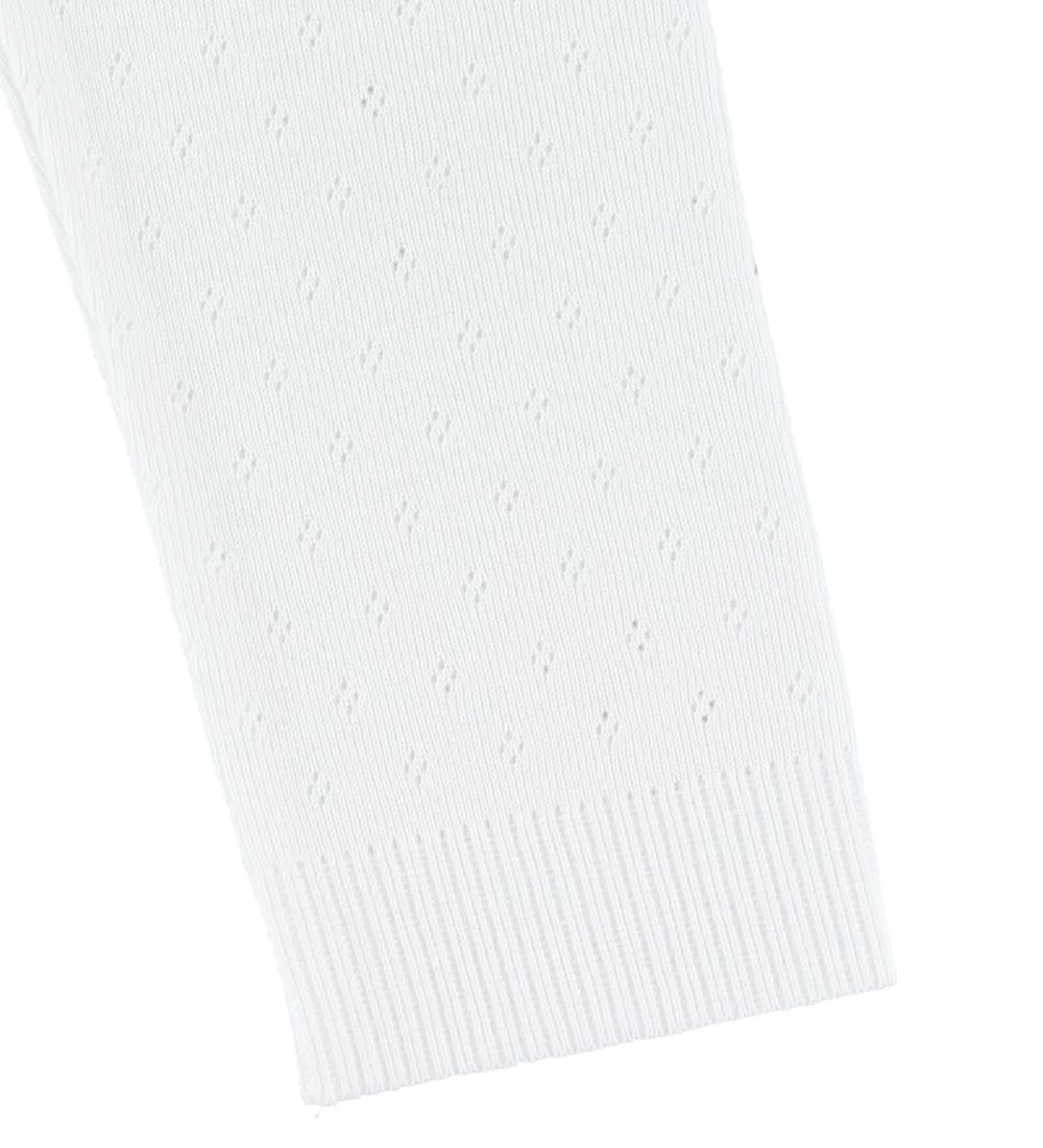 Noa Noa miniature Leggings - Weiß m. Lochmuster
