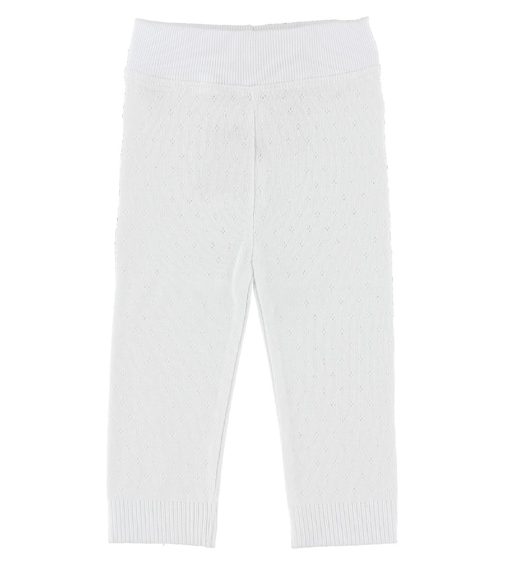 Noa Noa miniature Leggings - Weiß m. Lochmuster