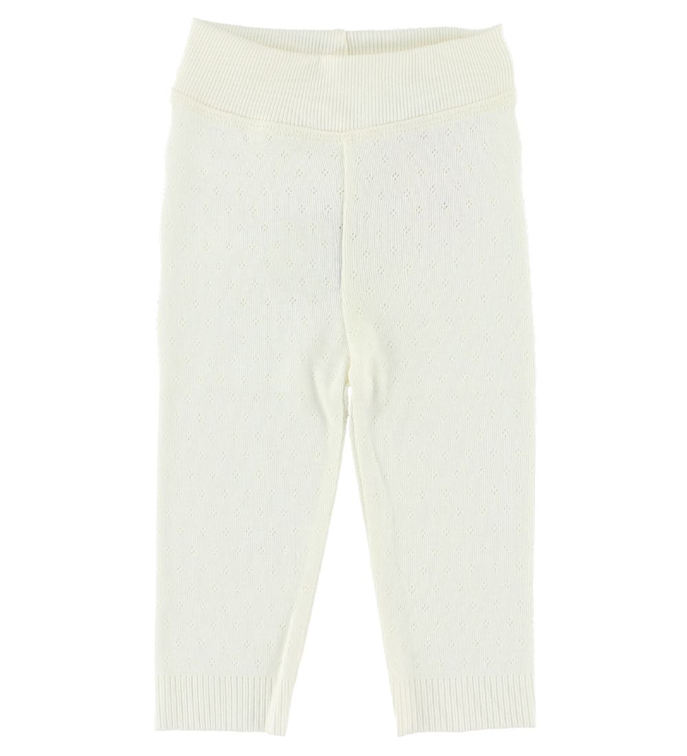 Noa Noa miniature Leggings - Ivory w. Pointelle