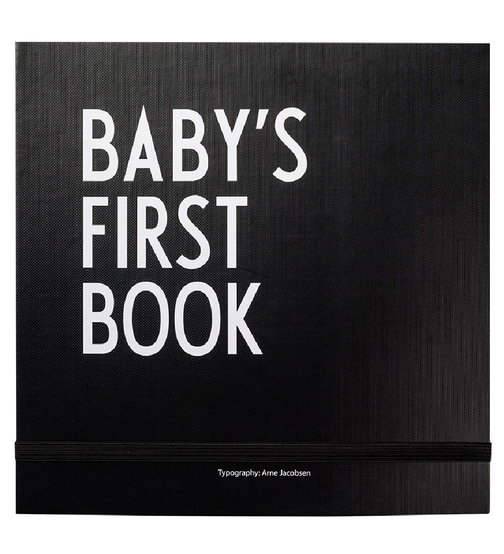 Design Letters Baby'S First Book - Black - English