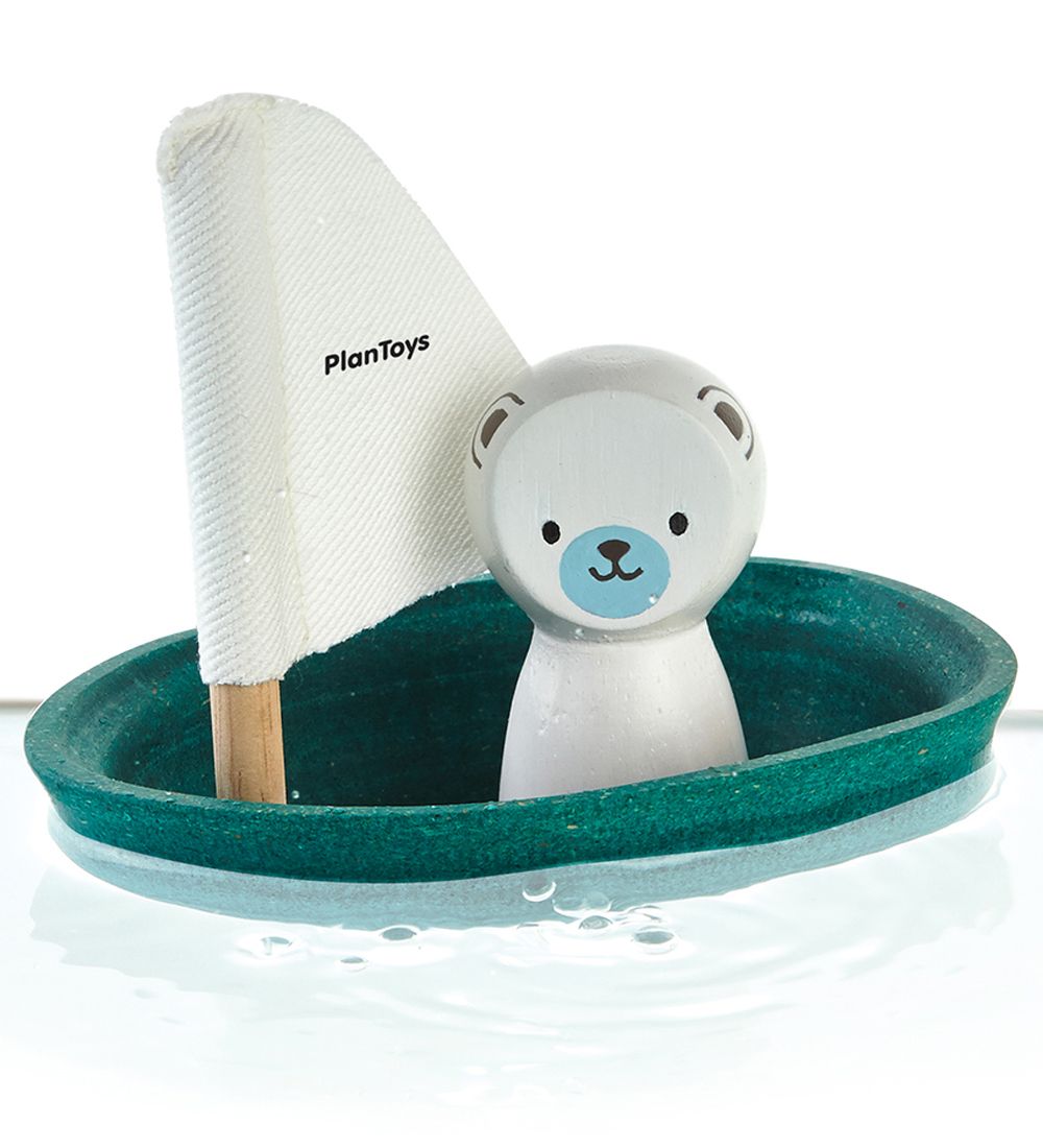 PlanToys Bath Toy - Boat w. Polar Bear