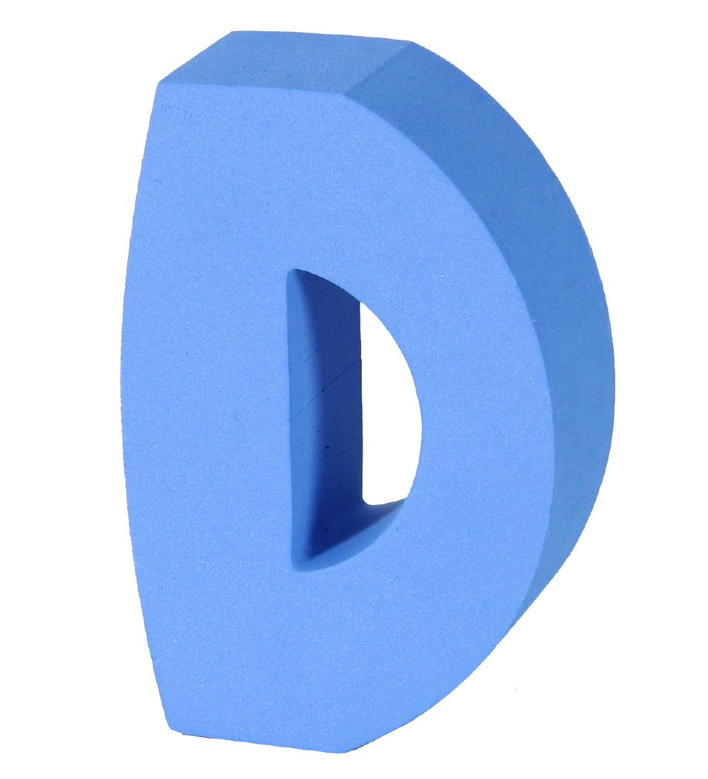 bObles Bokstav - D - Blå