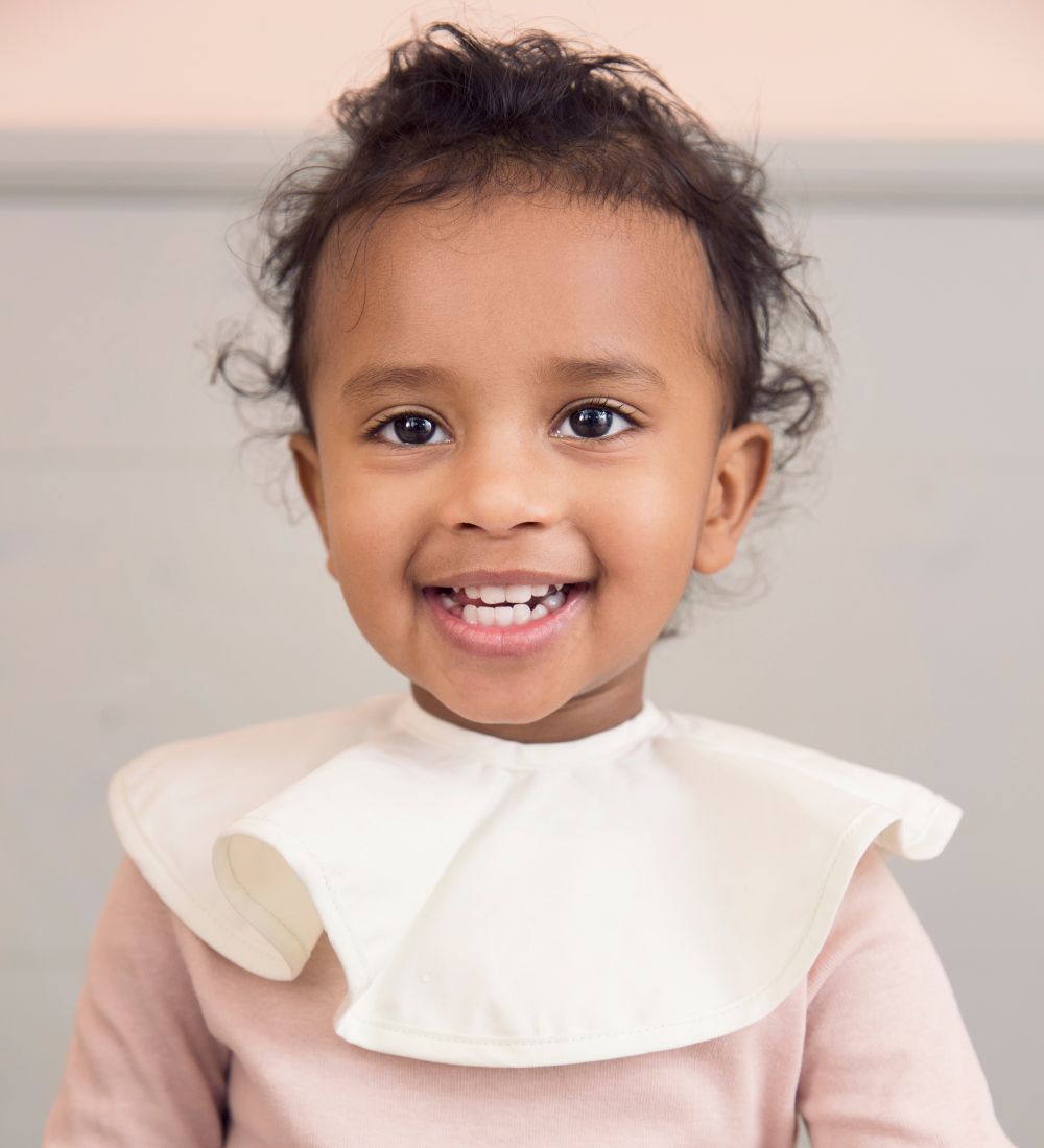 Elodie Details Teething Bib - Pierrot - Rose Powder