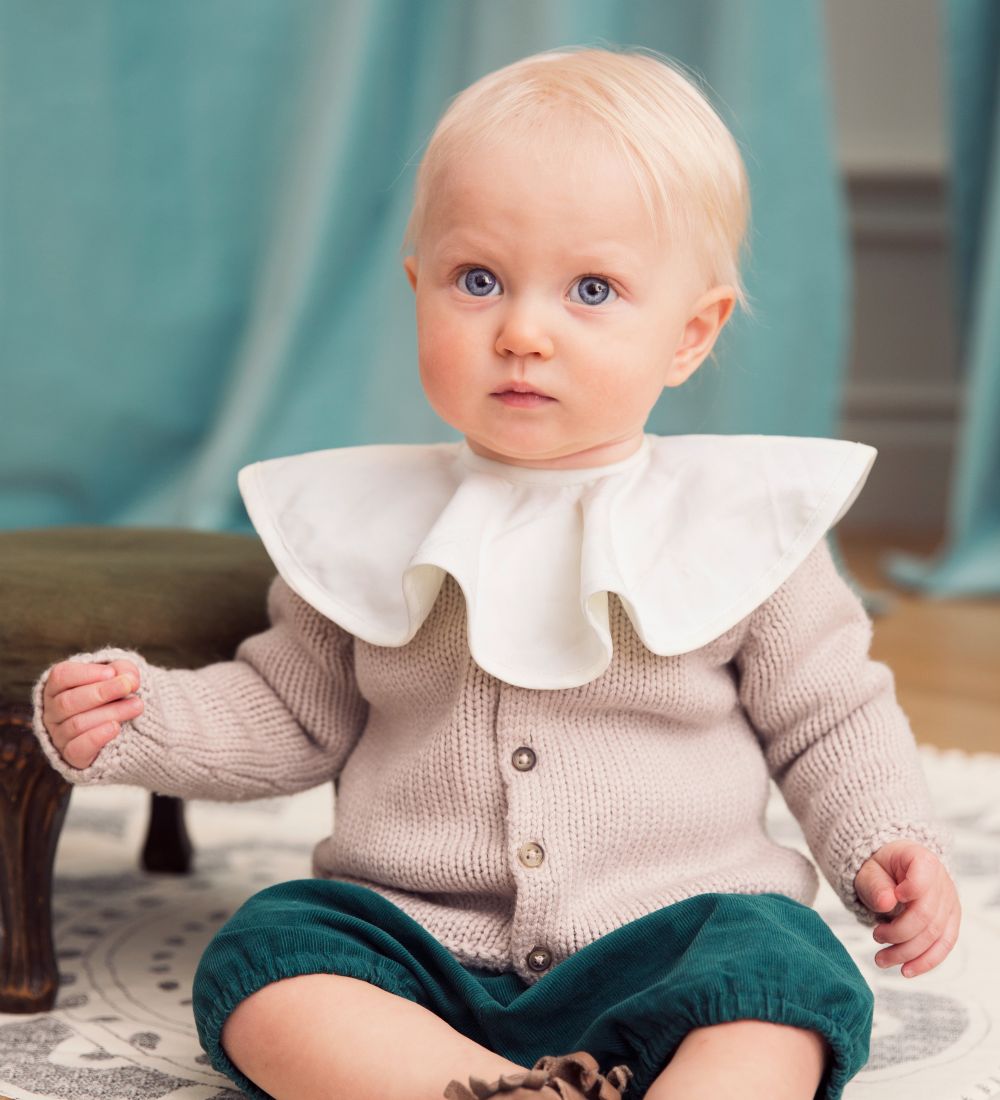 Elodie Details Teething Bib - Pierrot - Rose Powder