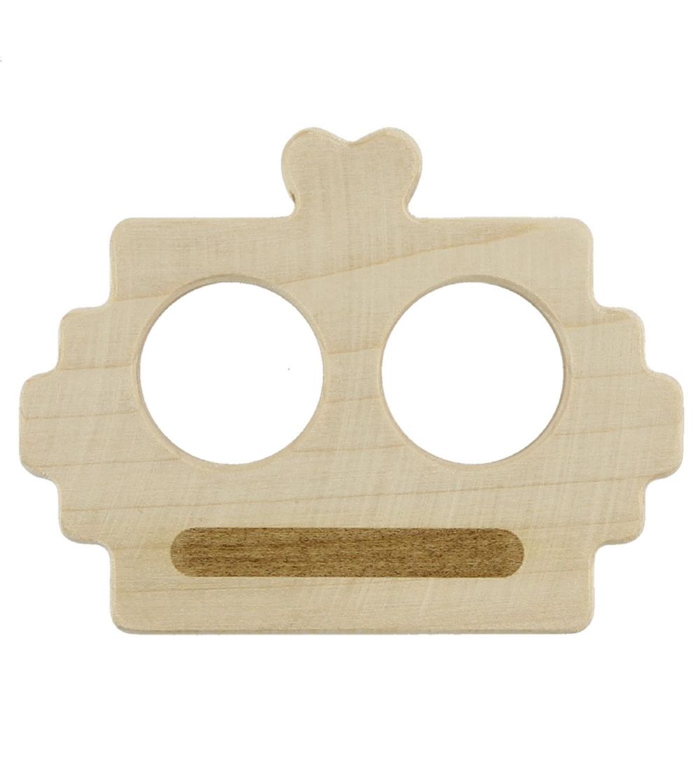 Loullou Teether - Wood - Robot