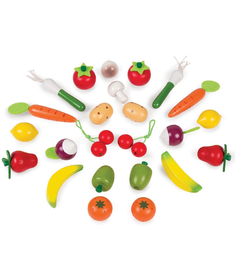 Janod Basket w. Vegetables