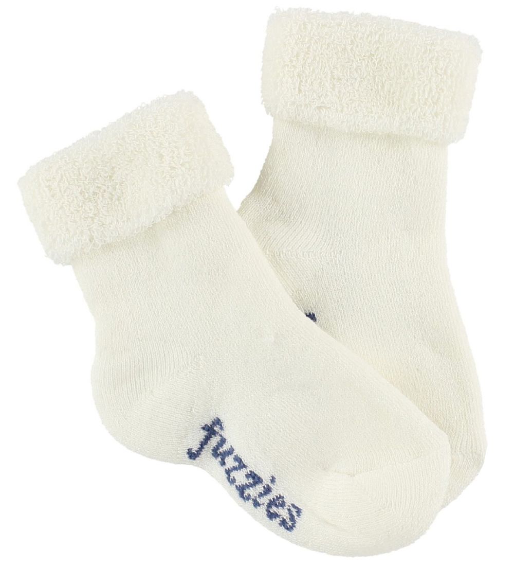 Fuzzies Terry Socks - White