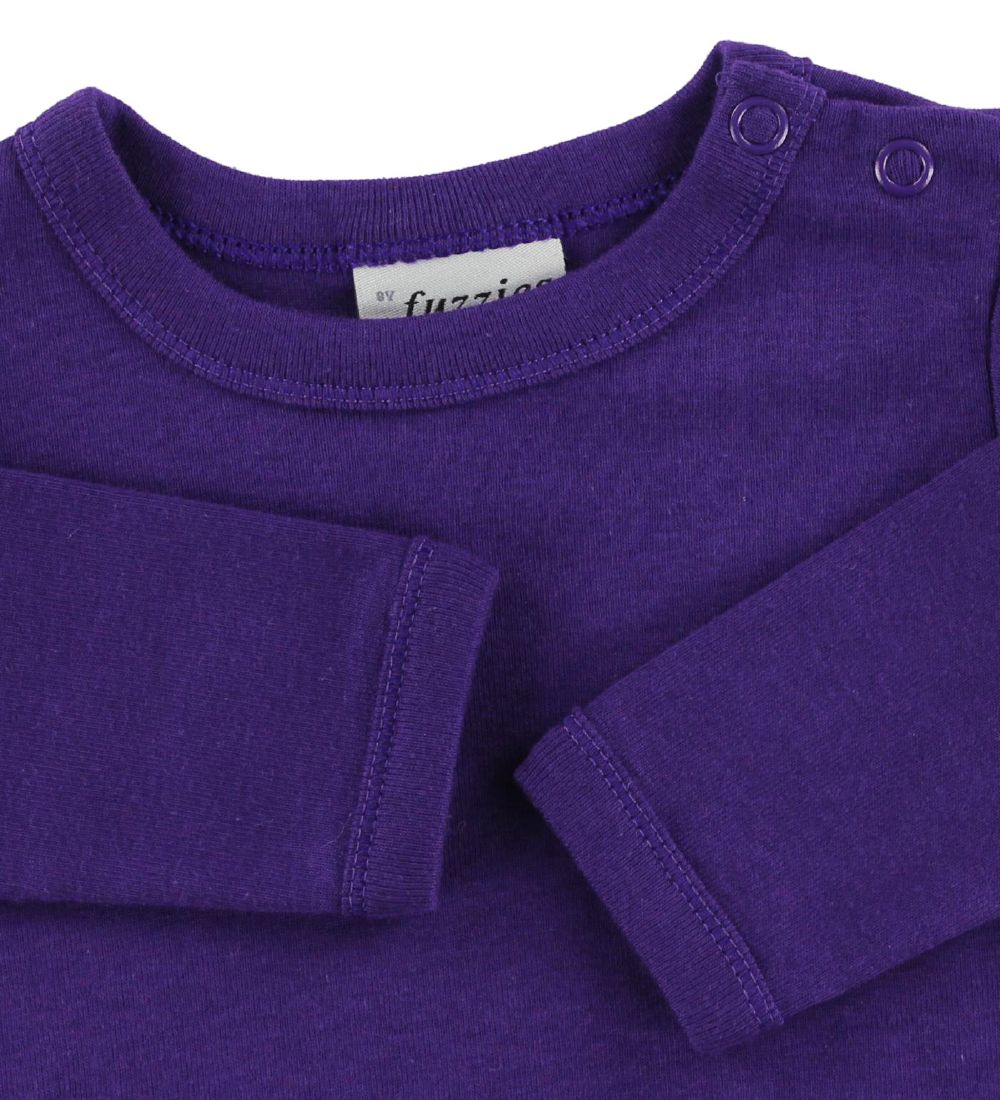 Fuzzies Bodysuit L/S - Purple