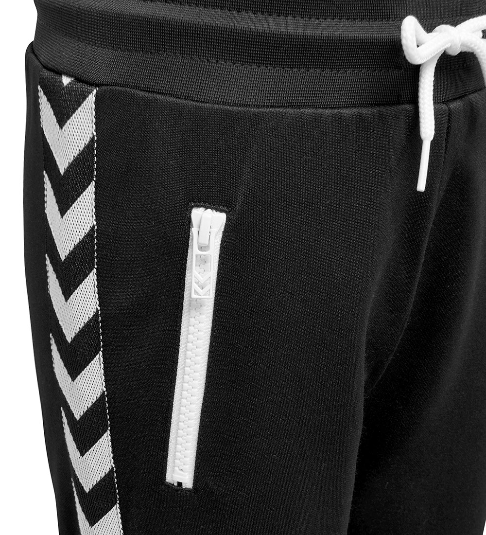 Hummel Trousers - HMLCactus - Black w. White Logo