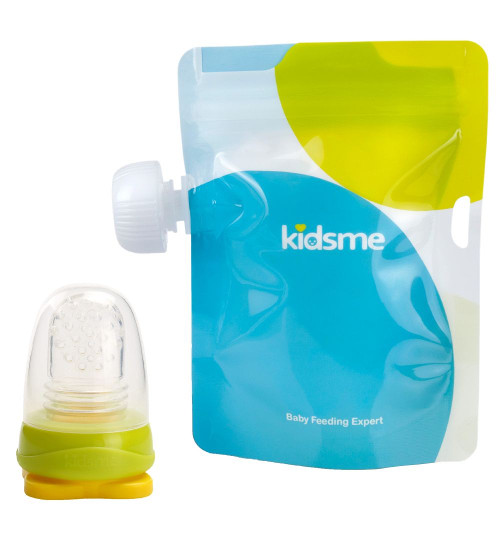 KidsMe Food Pouches w. Adapter - Lime