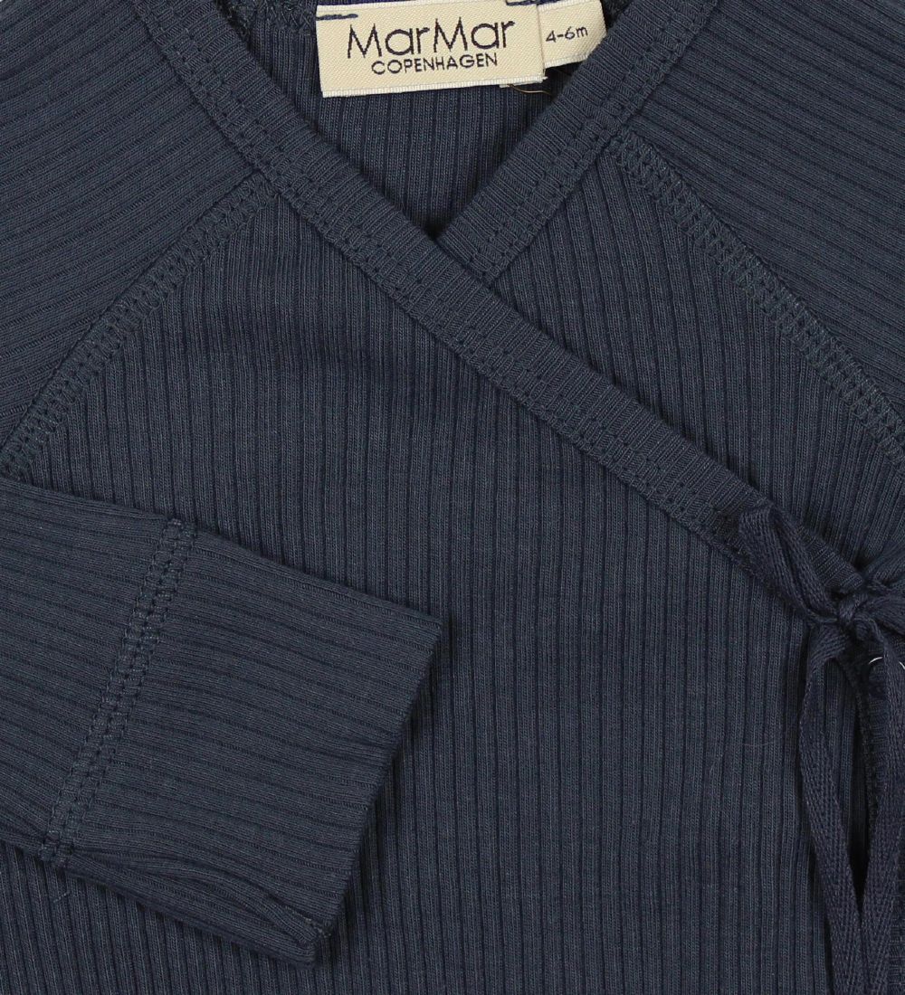MarMar Wrap Bodysuit L/S - Navy