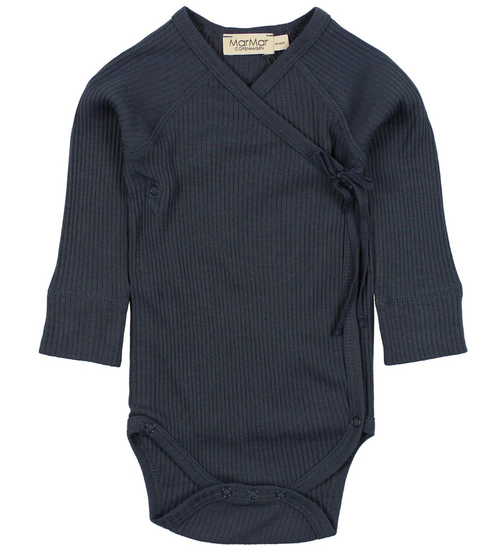 MarMar Wrap Bodysuit L/S - Navy