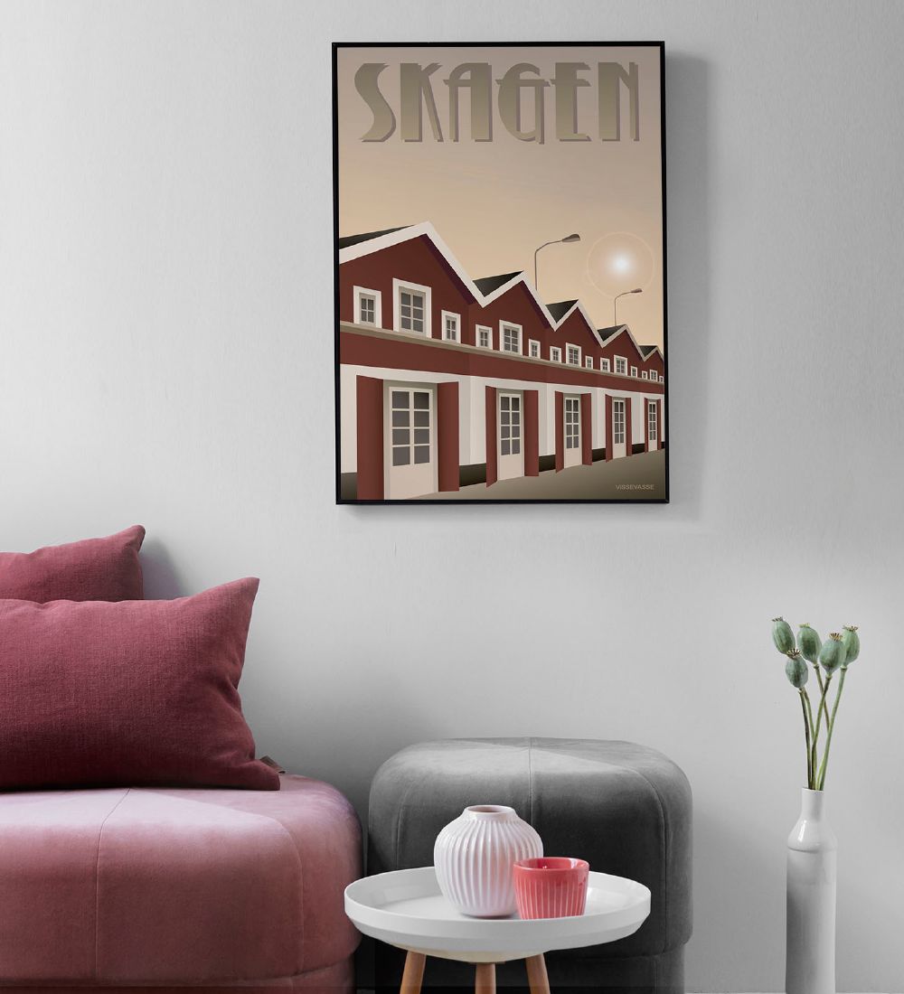 Vissevasse Poster - 30x40 - Skagen - Harbour